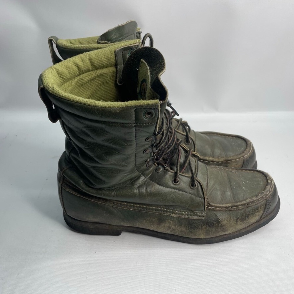 Vintage Red Wing Irish Setter Green Leather‎ Sport Boots size 10 D